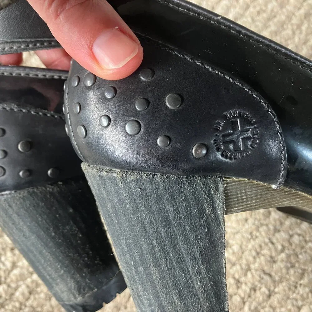 Dr. Martens Patent Leather Heels Vintage Rare - Picture 6 of 10